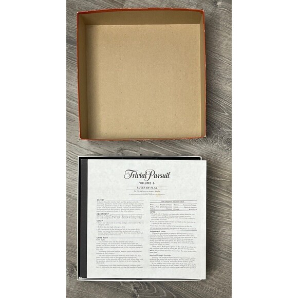 TRIVIAL PURSUIT‎ 6 General Knowledge Trivia Strategy Board Game Partially Sealed - Picture 9 of 13